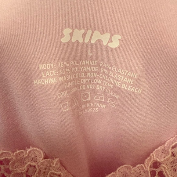 Skims Cherry Blossom Lace Trim Dress - Picture 3 of 3